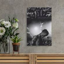 HD Rapper Album Canvas Poster - Frameless Music Celebrity Wall Art, Abstract Design For Living Room & Home Office Decor