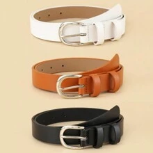 1 pieza Cinturón delgado versátil de moda para mujer, nuevo accesorio de estilo coreano para jeans, pantalones, ropa casual