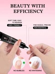 Ladymisty 软凝胶指甲胶固体指甲胶 10g 无需紫外线灯持久假丙烯酸指甲套装胶凝胶超强指甲胶凝胶用于丙烯酸指甲延长假指甲按压指甲超强指甲胶用于按压指甲、指甲片和丙烯酸指甲指甲粘合持久指甲胶用于丙烯酸指甲假指甲片指甲胶