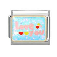 (Sin ensamblar) 1 pieza Kit de joyería DIY creativo, elementos de letras DIY para pulsera, collar, anillo y tobillera, pulsera modular hecha a mano elegante y linda, apto para todas las edades, excelente para regalos de San Valentín, Año Nuevo, Navidad y uso diario en verano y la escuela