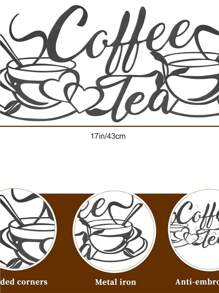 Hello Young 1 Pc Contemporary Black Coffee Metal Wall Decor, An Optimal Choice For Coffee Aficionados, Fitting Perfectly In Living Rooms, Bedrooms And Various Other Spaces. Gifts Birthday Graduation