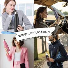 1 个 WATERSY 500ml/17oz 不锈钢水瓶保温运动水瓶，双层保温真空瓶保冷 24 小时，保温 12 小时 - 非常适合家庭、工作、健身房和旅行，适合户外、露营 - 彩色 - 查看 5