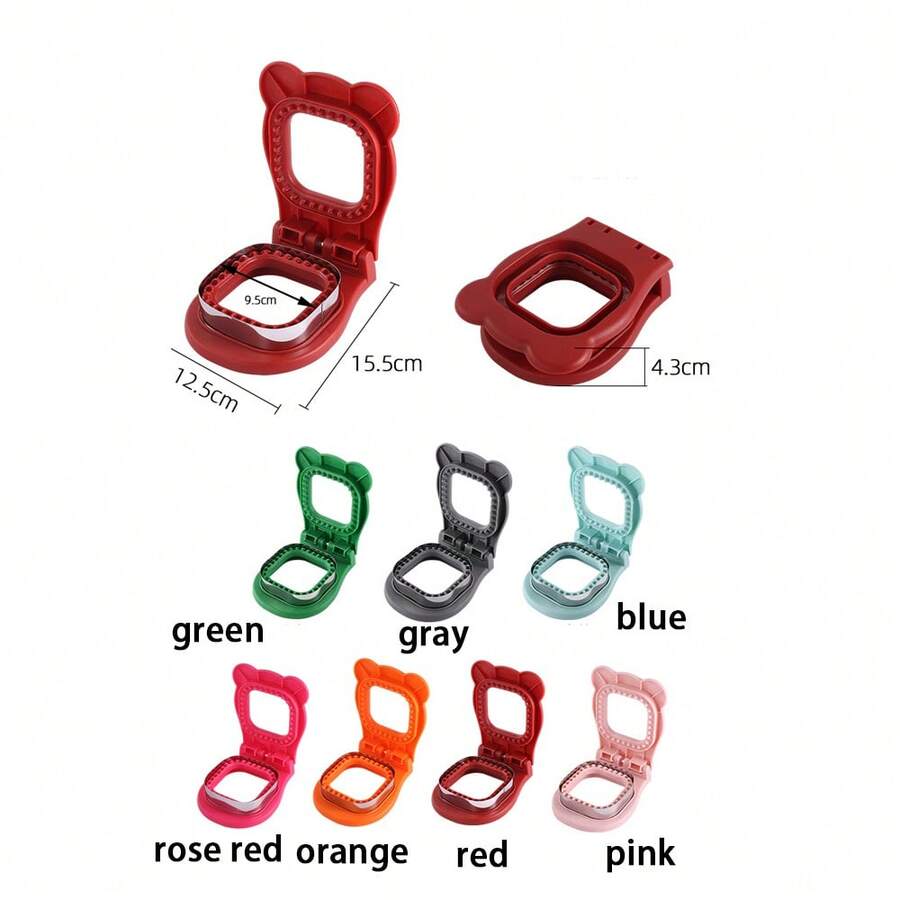 1pc Stainless Steel Square Sandwich Cutter, Pocket Bread Slicing Tool For Breakfast Sandwiches, Lunch Boxes & Bento Boxes - Multicolor - View 1