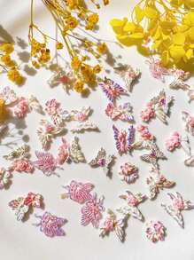 10PCS Super Beautiful Nail Accessories, Rose And Butterfly Style Nail Accessories, Super Beautiful Nail Accessories
