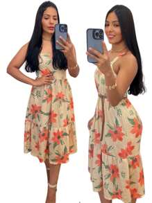 Women Dresses - Màu Đỏ Sâu - Xem 2