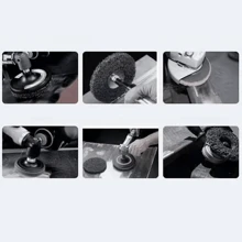 1pc 100/115/125mm Coral Disc Poly Strip Disc Grinder Strip Disc Abrasive Wheel Paint Rust Removal Clean For Angle Grinder - Purple - View 2