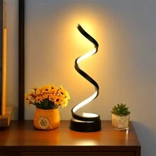 1pc Tricolor Dimmable Spiral Desk Lamp, USB Powered, Suitable For Office, Bedroom, Living Room, Great Gift For Friends