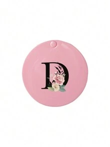 This Convenient Sliding Mini Mirror Is Printed With Floral Letters A-Z, Which Can Be Used As A Mini Powder Compact Mirror, Portable Makeup Mirror, Vanity Mirror, Travel Mirror, And Mini Handheld Mirror. Suitable For Daily Use, Travel, And Gatherings, It Makes A Cute And Fun Little Gift.,Giveaways,Travel,Cheap Stuff,Travel Essential - Pink - View 25
