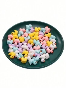 10/20/30/50/100/150/200 piezas Figuritas pequeñas de patos de resina miniatura de plástico pequeña para decoración de casa de muñecas, jardín de hadas, paisaje y acuario
