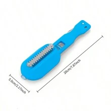 Manual Fish Scale Remover, Home Use Scaled Fish Scraper, Professional Fish Scaling Kitchen Fish Skinning Tool With Cover - Multicolor - View 6