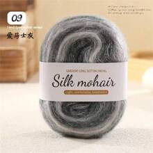 3pcs Multi-Color Gradient Mohair Yarn - Luxury Fiber Blend, Perfect For DIY Knitting Scarves, Hats And Sweaters - Ideal For Knitting And Crocheting Sweaters - 3 Packs - View 17