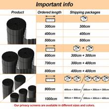 Lospitch PVC Privacy Screen With Reinforced Slats And W-Structure - Weatherproof Fence For Garden, Balcony & Terrace, In 4 Colors And Various Sizes, UV-Resistant, Balcony Cladding, Fence Panel - 灰色 - 查看 2