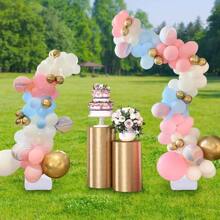WUPYI Balloon Arch Kit Half Arch Balloon Stand With Base Balloons Holder Set WithTubes(Not Included Balloons, Flowers) - Gold - View 3