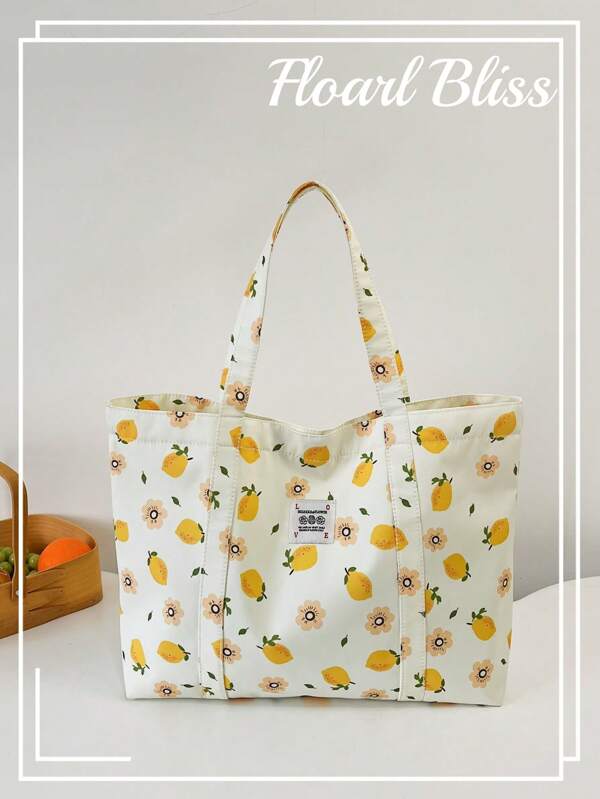 حقيبة قماش مطبوعة، كاجوال، للتسوق، حقيبة كتف، حقيبة سفر، حقيبة كتف كبيرة، حقيبة صيفية جديدة، حقيبة سفر للأمهات، حقيبة كتف محبوكة بسيطة، خريف/شتاء