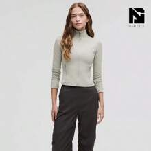 Lululemon Define Cropped Jacket Nulu-For Yoga Gym Running-Sweat-Wicking-Yoga-All Seasons Sport-Spring/Summer-Autumn/Winter-Prefect Thanks Giving Day & Chrismas Gift - Jade Grey - 查看 2