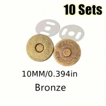 10 Pcs/Pack 10-18mm Thin Magnetic Buttons Bags Magnet Automatic Adsorption Buckle Metal Buttons Snaps Wallet Buttons - Multicolor - View 20