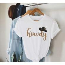 Howdy Shirt | Howdy T-Shirt | Country Shirt | Hey Y'all | Texas Shirt | Southern Shirt | Country Graphic Tee | Cowgirl T-Shirt - White - View 1