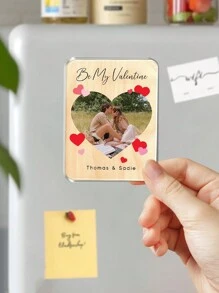Presente Personalizado para Casais, Ímã de Geladeira com Foto Personalizada de Casais, Ímã Seja Meu Namorado(a), Presente de Dia dos Namorados para Namorado(a), Ímã de Casal, Presente Ímã de Geladeira Personalizado de Tamanho Grande - Decoração de Foto e Música de Bottom Personalizada - Ter uma música de Bottom naquele momento - Multicolorido - Visão 12