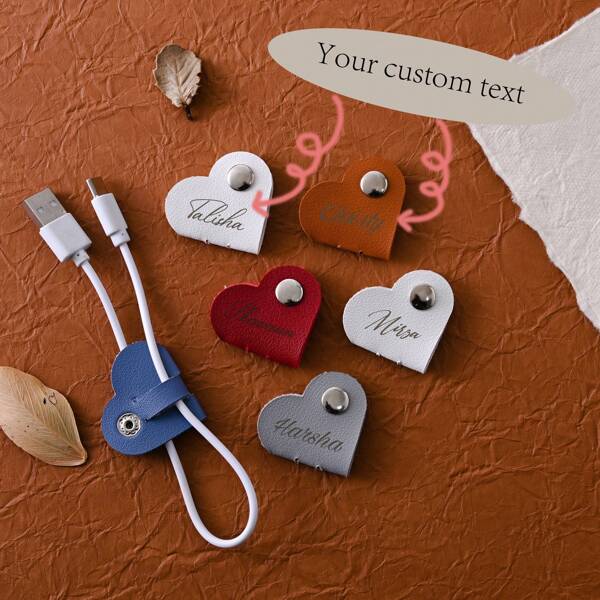 Personalisierbare Datenkabel-Organizer-Clips, personalisierte herzförmige Datenkabel-Organizer, individualisierte Datenkabel-Organizer, herzförmige Datenkabel-Organizer-Clips, praktische Datenkabel-Organizer-Clips, individualisierte Datenkabel-Organizer-Accessoires, kreative herzförmige Datenkabel-Organizer-Clips, personalisierte herzförmige Organizer-Clips, herzförmige Datenkabel-Organizer, hochwertige individualisierbare Datenkabel-Clips, Boho-Vibes