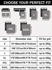 1 件纯色防水薄宠物毯，适合小型中型大型猫狗全年使用，适合床和沙发 - 酒紅色 - 查看 3