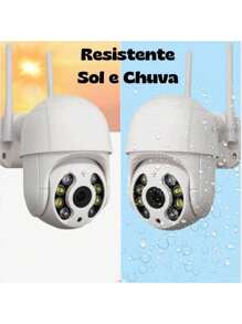 Câmera de Segurança Wi-Fi Externa à Prova D'Água Full HD 360° Speed Dome – Monitoramento Completo, Resistente e Inteligente para Ambientes Externos - 1 unidade - Visão 4