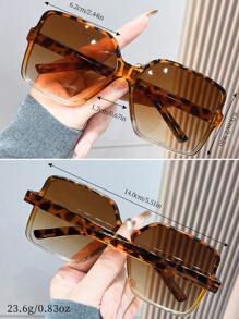 1 件时尚超大 Y2K 风格个性化时尚眼镜，适合摄影、驾驶、海滩时尚眼镜，适合夏季海滩度假、户外、旅行 - 上豆花下茶 - 查看 3