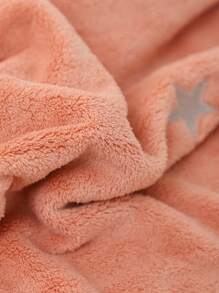 1件套毛巾/浴巾（1条浴巾+1条面巾），珊瑚绒材质，星月刺绣，钩编工艺，厚实吸水柔软面巾/浴巾套装，家居浴室适用，女士情人节礼物，生日礼物，男女朋友家居浴室装饰，秋季装饰，返校季装饰，美容院家用浴室浴巾，美容院、酒店、运动、家居必备，毛巾，护肤浴巾