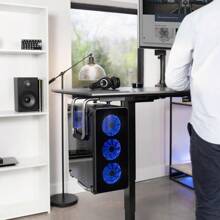 Heavy Duty Adjustable Under-Desk PC Mount Computer Case Holder Supports Up To 66 Lbs (MOUNT-PC04A) - 1 - View 6