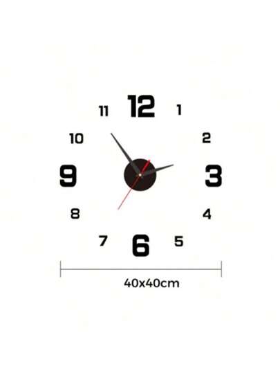 1pc Acrylic Silent Clock, Personalized Digital Klok Wand Home ation, Study, Living Room, Bedroom, Office, School, Festival ation Stickers Room Bedroom Dormitory Back To School Surprise Supplies view 5