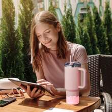 2 قطعة من إكسسوارات الكوب، 1 قطعة من أغطية الحلقات، غطاء قش سيليكون لكأس بسعة 30 و40 أونصة، مع أكمام سيليكون على شكل فيونكة، أغطية واقية للكوب الزجاجية، مستلزمات العودة للمدرسة - السفينة القوس + قبعة من القش - مشاهدة 4