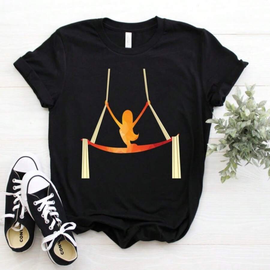 Aerial Yoga, Aerial, Aerial Gifts, Aerial Silk, Aerial Shirt, Aerial Tank Top, Aerial Clothing, Aerial Birthday Present, Aerial Dancer Gift, - 黑色 - 查看 1