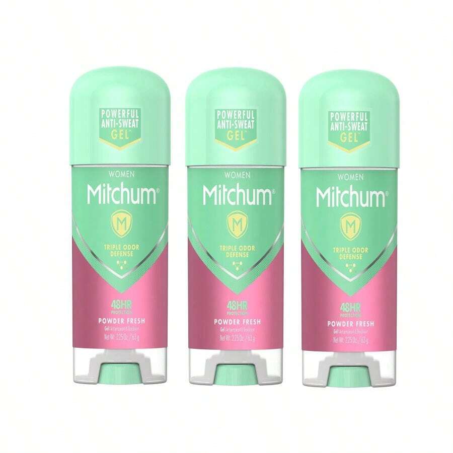 Mitchum For Women Power Gel Anti-Perspirant Deodorant Powder Fresh, 2.25 Ounce Pack Of 3 - 彩色 - 查看 1