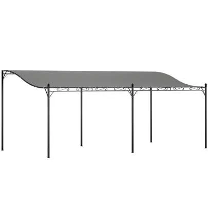 Outsunny 10' X 16' Outdoor Pergola Canopy, Metal Patio Canopy With Weather-Resistant Fabric And Drainage Holes For Backyard, Garden, Porch, Beach