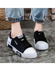 Women's Casual Tennis Shoes With Breathable Platform In Various Colors Lightweight Comfortable For Women Fashion Platform WILDCAT 44752 - 黑色 - 查看 2