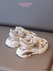 Sandalias con suela blanda y calada, antideslizantes, para niños y niñas, de tejido de malla transpirable, perfectas para el verano y uso casual en la playa para niños pequeños