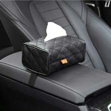Car Paper Towel Holder, Automotive Tissue Box Facial Napkin Paper Bag Mounted On Sun Visor, Armrest