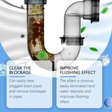 Drain Pipe Cleaning Powder, Dissolving & Unclogging Cleaner For Kitchen And Bathroom Sink, Pipework And Sewage - Powdery - View 7