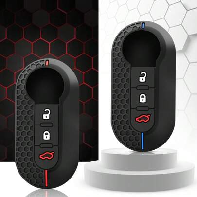 Silicone Car Flip Key Case Cover For Fiat Ducato 500 500L Panda Grande Punto Lancia Musa Auto Shell Fob Keychain Accessories