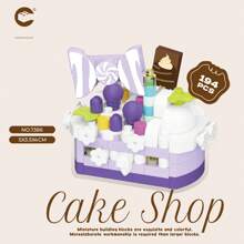 Bộ 9 khối xây dựng tiệc ngọt, Bộ khối xây dựng bánh sinh nhật tự làm, Hộp quà tặng sinh nhật tiệc/sự kiện, Bộ khối xây dựng trẻ em, Thích hợp cho bé trai và bé gái - bữa tiệc tráng miệng - Xem 22