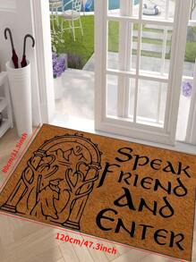 1 peça 'Listras, manchas, pinturas coloridas em diferentes padrões' capacho, tapete interno, tapete de arremesso, capacho criativo, tapete temático de entrada, decoração para casa, tapete antiderrapante, acessórios para quarto, adereços para fotos, decoração externa, tapete de arremesso, tapete de área, presente