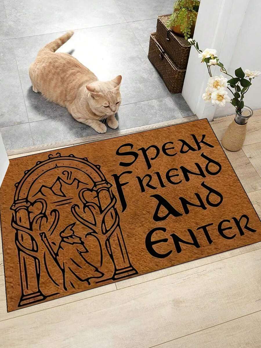 1 peça 'Listras, manchas, pinturas coloridas em diferentes padrões' capacho, tapete interno, tapete de arremesso, capacho criativo, tapete temático de entrada, decoração para casa, tapete antiderrapante, acessórios para quarto, adereços para fotos, decoração externa, tapete de arremesso, tapete de área, presente