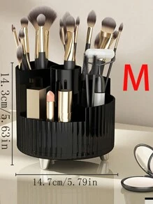 1 Stück drehbarer Kosmetik-Displayständer, Schminktisch-Organizer, Lippenstift- und Make-up-Pinsel-Aufbewahrungsständer, Schmuckkästchen mit großer Kapazität, Badezimmerregal, Schlafzimmer-Aufbewahrungskorb, Schultisch-Aufbewahrungsbox, Stifthalter, Schulanfang Zubehör, Studentenwohnheim-Schreibtisch-Aufbewahrung, Heimdekoration, Muttertag, Geschenk für meine Mutter, Schulanfang Saison Zubehör, Studentenaufbewahrung