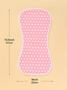 5pcs Baby Anti-Spit/Burp Bibs, Waterproof Soft Absorbent, Suitable For Baby Boys And Girls - Pink 3 - View 2