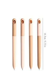 3pcs/Box Or 4pcs/Box Capybara Twisting Pens, Cute Cartoon Design, High Aesthetic Appeal, For Students, 0.5mm Ballpoint Pen,Back To School