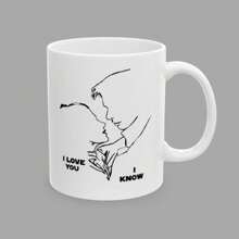 I Love You, I Know Ceramic Mug 11oz,Han Solo And Princess Leia , Ideal Gift For Couples - White - View 2