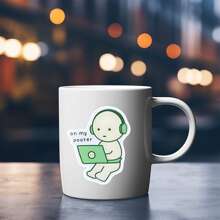 1 件 3 英寸趣味“On My Pooter”极简主义科技幽默可移除户外防水乙烯基创意礼物贴纸适用于任何光滑表面笔记本电脑平板电脑手机壳笔记本备忘录书桌学校用品宿舍墙壁水瓶玻璃杯冰箱贴花文具盒拉杆包镜子边框行李滑板工具箱办公桌文件夹 Kindle、学校用品、返校