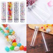 6/10/11 Large Plastic Test Tubes, 110 Ml 151 X 33 Mm, With Screw Cap, Transparent Flat Large Tube, With Lid, Good Seal, Suitable For Food Dispensing Bottles, Bath Salts Travel Dispensing Bottles, Candy Storage, Sensory Bottles, Party Gifts, Science Experiments - Multicolor - View 8
