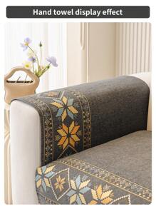 1pcChenille Sofa Cushion Is All-Weather Anti-Skid - Dark Grey - View 7