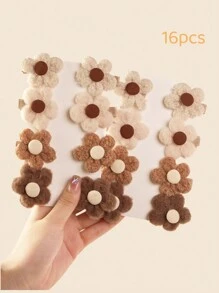 12pcs Assorted Cute Retro Versatile Sweet Alligator Clip Hair Accessories - Multicolor - View 2