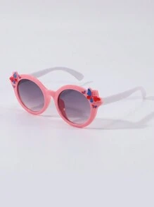 TOMATO CUTE Conjunto de 1/6 de Gafas con marco redondo clásico y decoración de mariposas para niños, de estilo minimalista y de moda, adecuadas para niños y niñas en fiestas, vacaciones, viajes, accesorios diarios y utilería fotográfica - Multicolor - Ver 8